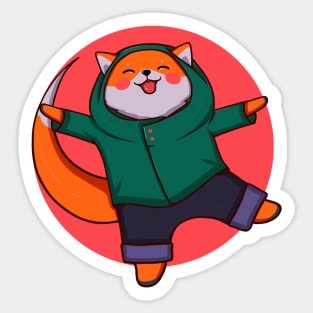 Funny Fox Sticker